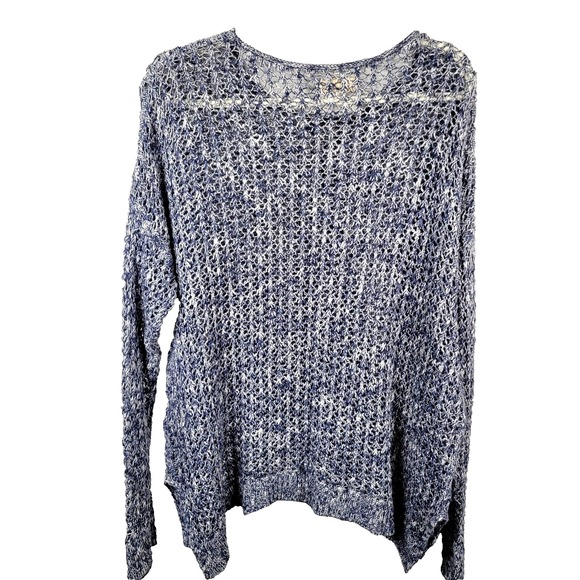Hollister Sweater Women's Size M/L Blue Loose Knit Pullover - Picture 3 of 5